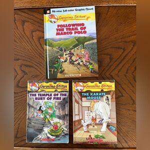 Geronimo Stilton kids books | set of 3 graphic novels